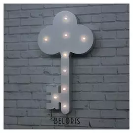 Ключница со светом Ключик 25 х 14 см