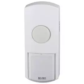 Кнопка для проводного звонка ЭРА D1, 220 В, IP44, белая