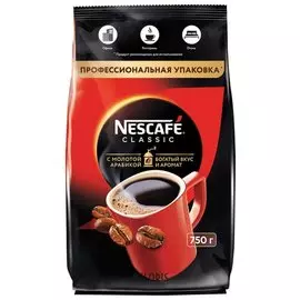 Кофе растворимый Nescafe "Classic", 750 г, мягкая упаковка, 11623339