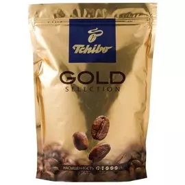 Кофе растворимый Tchibo "Gold Selection", сублимированный, 285 г, мягкая упаковка, 10199
