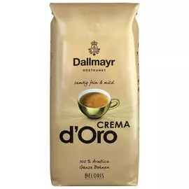 Кофе в зернах Dallmayr (Даллмайер) "Crema D`oro", арабика 100%, 1000 г, вакуумная упаковка, 527000000