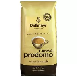 Кофе в зернах Dallmayr (Даллмайер) "Prodomo Caffe Crema", арабика 100%, 1000 г, вакуумная упаковка, 517000033