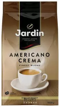 Кофе в зернах Jardin (Жардин) "Americano Crema", натуральный, 1000 г, вакуумная упаковка, 1090-06-н