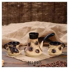 Кофейный набор "Кофе" 3 предмета 0,2/0,1 л