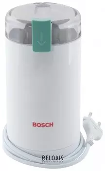 Кофемолка BOSCH MKM6000, мощность 180 Вт, вместимость 75 г, пластик, белая