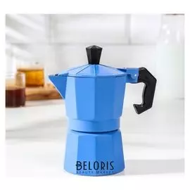Кофеварка гейзерная «Гармония», на 1 чашек, цвет тёмно-голубой