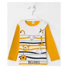 Кофточка детская, цвет горчичный, рост 68 см