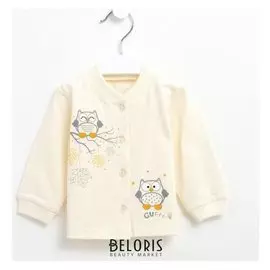Кофточка детская, цвет молочный, рост 68 см