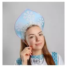 Кокошник на ободке «Снегопад»