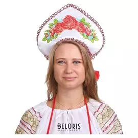 Кокошник "Розы с незабудками"