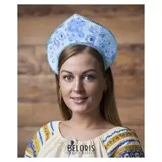 Кокошник "Рябинка", блёстки-глиттер