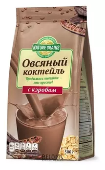 Коктейль овсяный с кэробом «NATURE GRAINS»