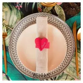 Кольцо для салфетки "Love" 20 х 5,1 см, 100% п/э, фетр