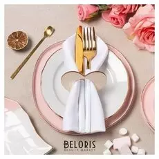 Кольцо для салфетки "Сердце" 8,5х7 см, дерево