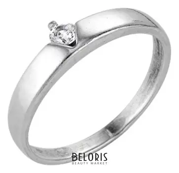 Кольцо посеребрение с оксидированием "Классическое", 17 размер