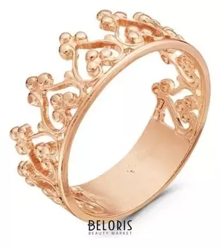 Кольцо позолота "Корона", 17,5 размер