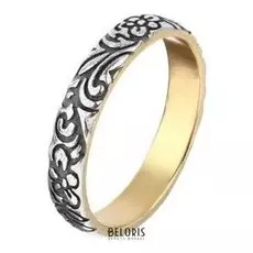 Кольцо "Узор" позолота, размер 18