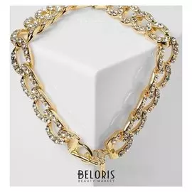 Колье "Цепь" хасл, цвет белый в золоте