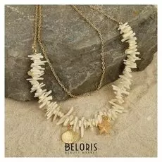 Колье "Перламутр" с подвеской в золоте