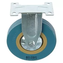 Колесо мебельное, D=125 мм, не поворотное, без тормоза, серое