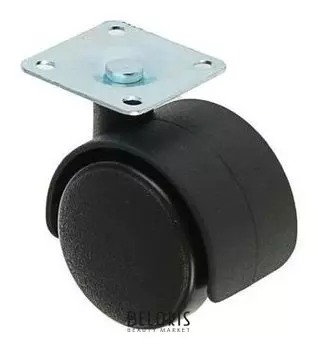 Колесо мебельное, D=40 мм, на площадке, без тормоза
