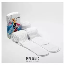 Колготки детские ажур минни маус, дисней рост 122-128 см, 7-8 лет, 80% хл.,17% п/а, 3% эл.