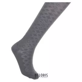 Колготки детские ажурные 2фс73-011, цвет серый, рост 140-146 см