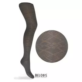 Колготки детские ажурные 2фс73-012, цвет серый, рост 146-152 см