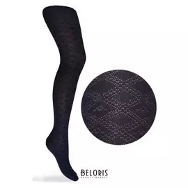 Колготки детские ажурные 2фс73, цвет темно-синий, рост 140-146 см