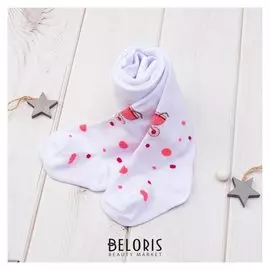 Колготки детские Baby 3280-114 цвет белый, рост 74-80
