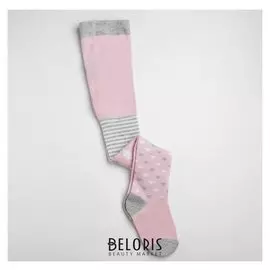 Колготки детские, цвет розовый, размер 13-14, рост 86-92