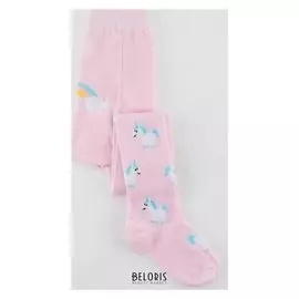 Колготки детские, цвет розовый, рост 86-92