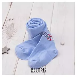 Колготки детские, цвет светло-голубой, рост 104-110