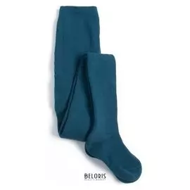 Колготки детские махровые, цвет джинсовый, рост 134-140 см