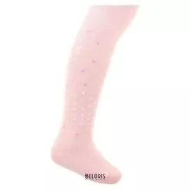 Колготки детские махровые, цвет светло-розовый, рост 98-104 см