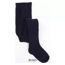 Колготки детские махровые, цвет темно-синий, рост 140-146 см