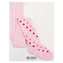 Колготки детские с плюшевым следом, цвет розовый, рост 86-92 (13-14)