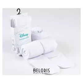 Колготки дисней "Минни маус" раппорт, белый,116-122 см