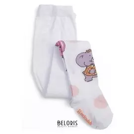 Колготки для девочки кдд1-2781, цвет белый, рост 86-92 см