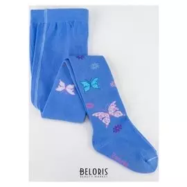 Колготки для девочки кдд1-2797, цвет голубой, рост 116-122 см