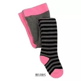 Колготки махровые детские, цвет розовый, рост 86-92