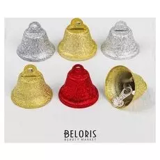 Колокольчик "Блеск", набор 6 шт., размер 1 шт. 2,6 см