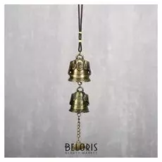 Колокольчик металл "Слоны" 2 колокольчика D=4,2 и D=3,8 см 29х4,2х4,2 см