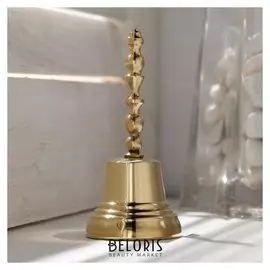 Колокольчик валдайский "Позвонок №2", полированный, с длинной ручкой, D=35 мм