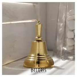 Колокольчик валдайский "Позвонок №2", полированный, с короткой ручкой, D=35 мм