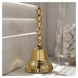 Колокольчик валдайский "Позвонок №4", полированный, с длинной ручкой, D=48 мм