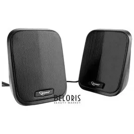Колонки компьютерные Gembird Spk-100, 2.0, 2х3 вт, Usb, регулятор громкости, черные
