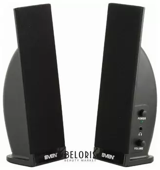 Колонки компьютерные Sven 230, 2.0, 2х2 вт, пластик, черные