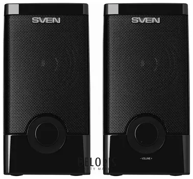 Колонки компьютерные Sven 318, 2.0, 2х2,5 вт, пластик, черные