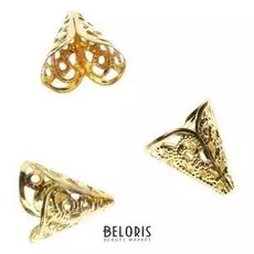 Колпачок для набора Ecola "Сделай сам хрустальный светильник", для подвесок, золото, 20шт.